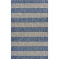 Lr Resources LR Resources CATAL81504NVG5070 Coastal Stripes Rectangle Indoor & Outdoor Area Rug  Navy & Gray - 5 x 7 ft. CATAL81504NVG5070
